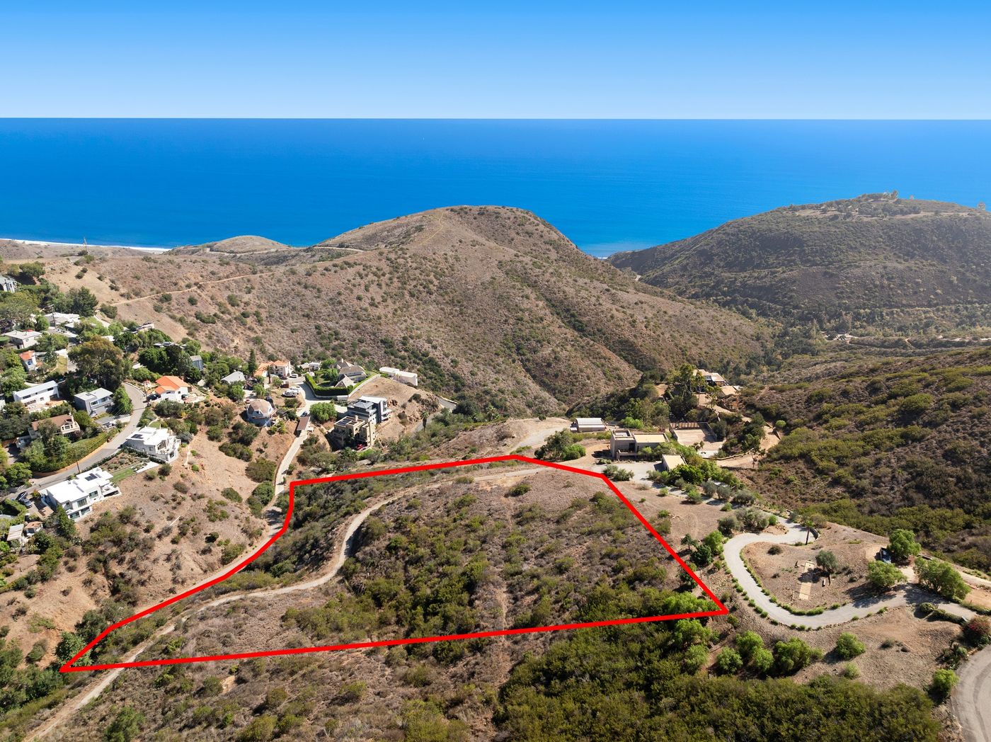 The same boundary, with the coastline behind it